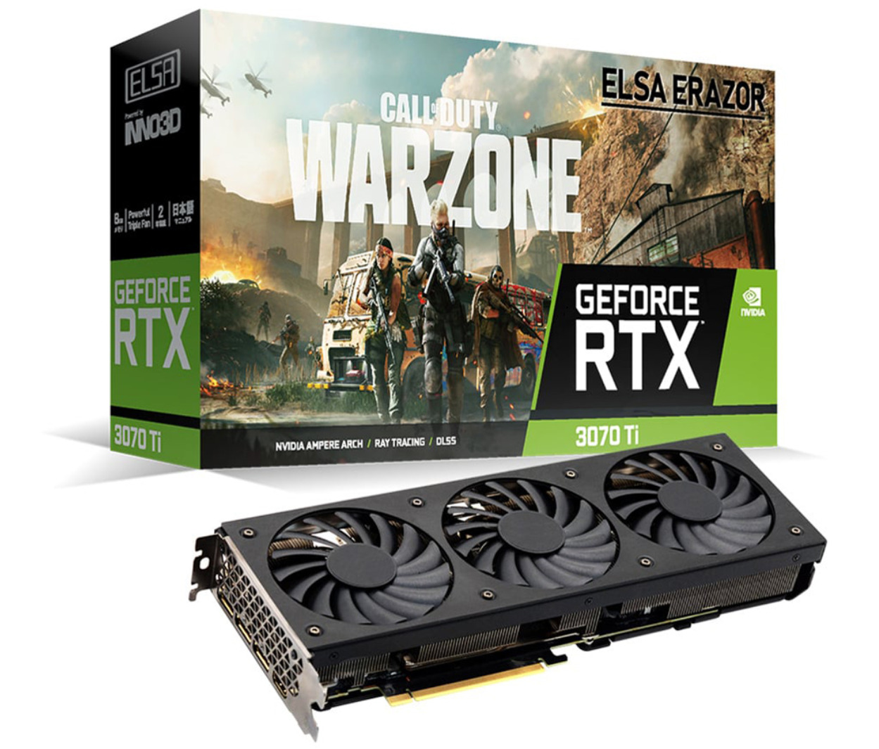 新品未開封ELSA GeForce RTX 3060 Ti ERAZOR LHR